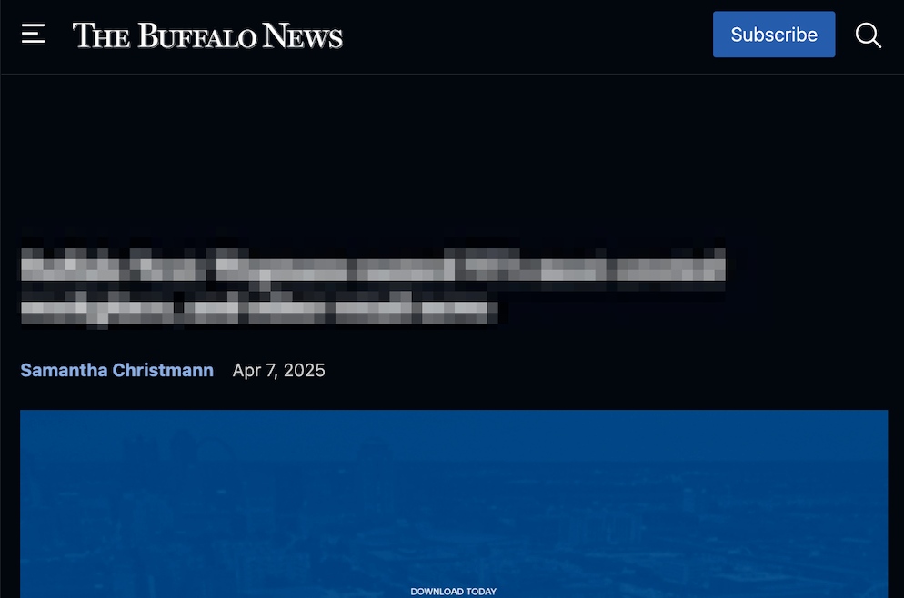 buffalo news media coverage