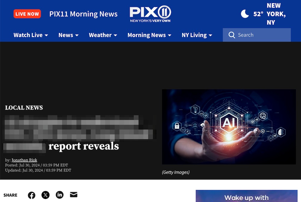 pix 11 media coverage