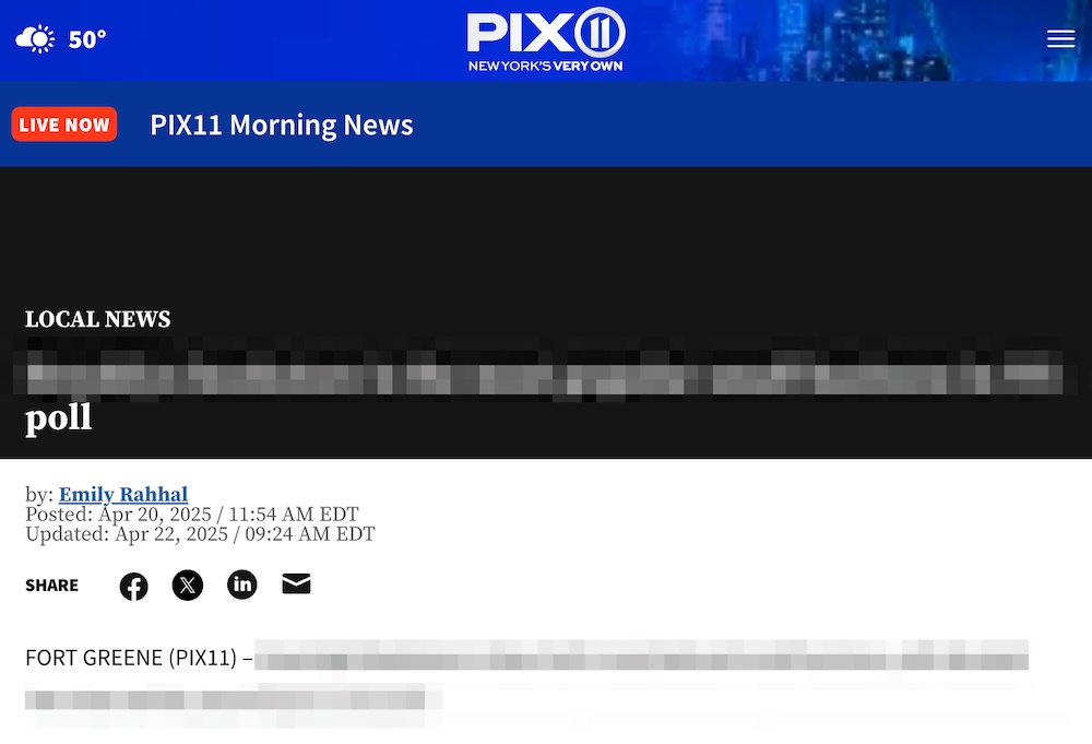 pix11 media coverage